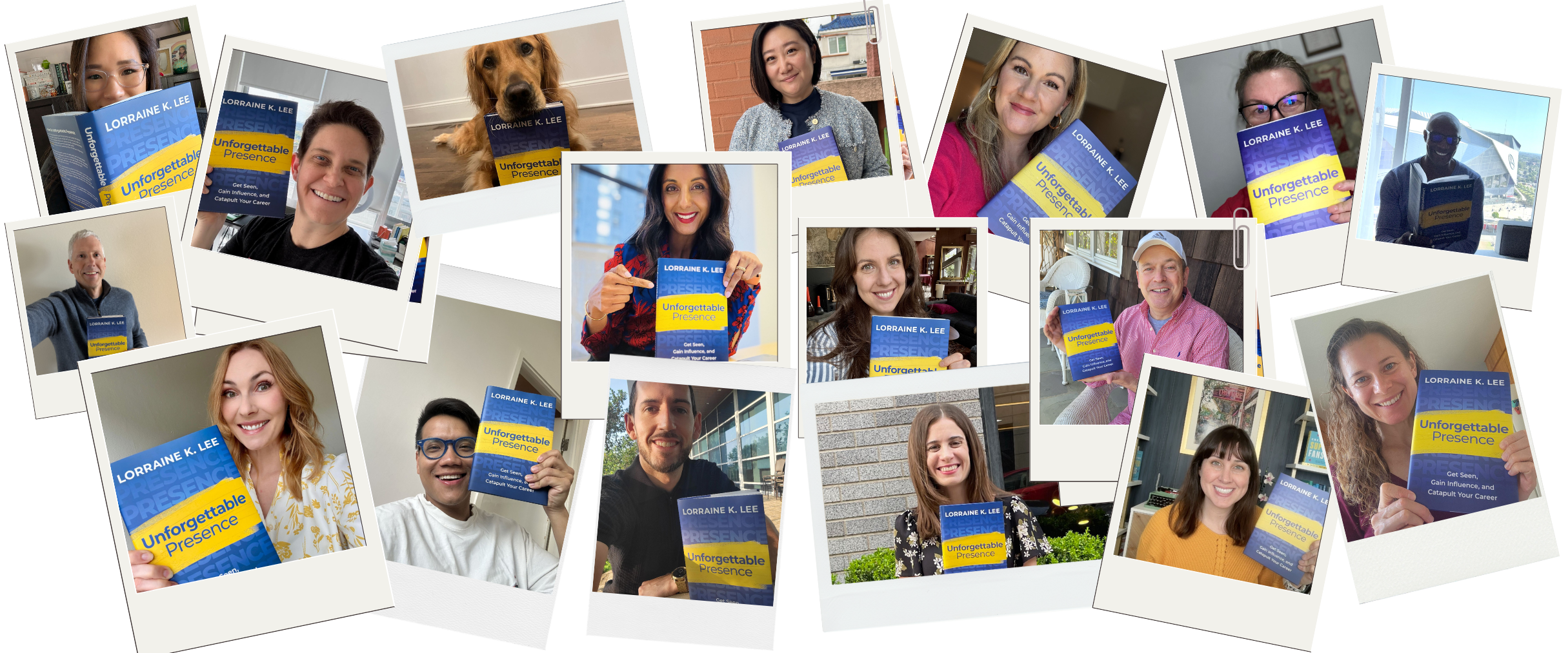 Readers around the world holding their copies of Unforgettable Presence