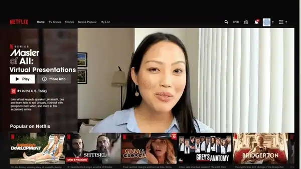 Lorraine K. Lee presenting on stage