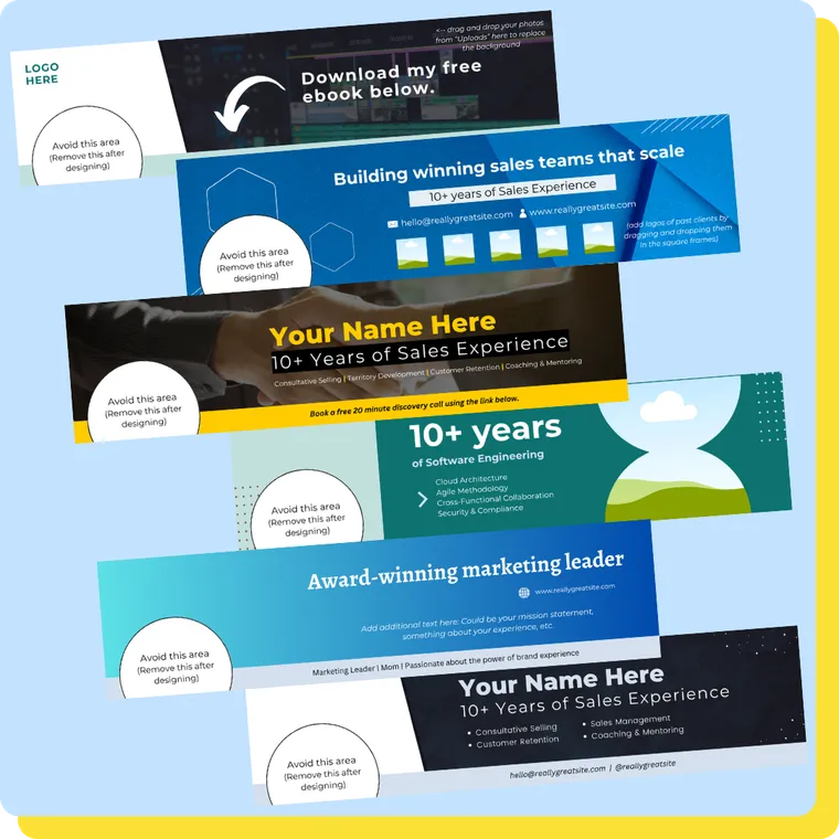 LinkedIn background photo pack